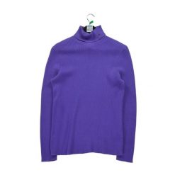 Sweter z golfem dla kobiet Fioletowy. Fioletowe swetry nierozpinane damskie Ralph Lauren, l, bez wzorów, z tkaniny, eleganckie, bez kołnierzyka, bez ramiączek. Za 136.28 zł.