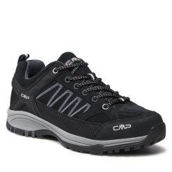 Trekkingi CMP. Czarne buty zimowe męskie CMP, bez wzorów, bez obcasa, bez zapięcia. Za 249.99 zł.