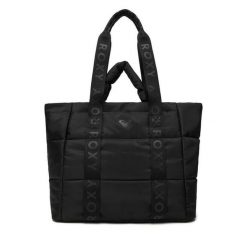 Torebka Roxy. Czarne shopperki damskie Roxy, bez wzorów, bez dodatków. Za 199.99 zł.
