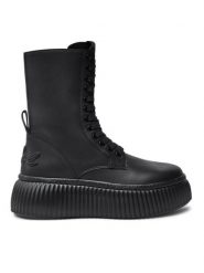KARL LAGERFELD Botki KL42364 Czarny. Czarne botki damskie KARL LAGERFELD, bez wzorów, ze skóry, bez obcasa, na płaskiej podeszwie, bez zapięcia. Za 1,019.00 zł.