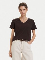 Beverly Hills Polo Club T-Shirt P-SS26W-TS5165187 Brązowy ciemny Regular Fit. Brązowe t-shirty damskie Beverly Hills Polo Club, s, bez wzorów, z bawełny, bez kołnierzyka, bez ramiączek. Za 139.99 zł.