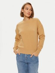 Calvin Klein Bluza Nano Logo K20K207213 Beżowy Relaxed Fit. Brązowe bluzy damskie Calvin Klein, xs, bez wzorów, z bawełny, bez ramiączek, bez kaptura. Za 419.99 zł.