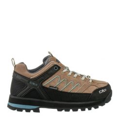 Damskie buty trekkingowe górskie ze skóry zamszowej VIBRAM CMP MOON LOW. Brązowe obuwie trekkingowe damskie CMP, ze skóry, bez zapięcia. W wyprzedaży za 335.99 zł.