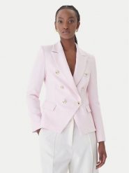 Rinascimento Marynarka CFC0128639003 Różowy Regular Fit. Czerwone marynarki i żakiety damskie Rinascimento, bez wzorów, z syntetyku, bez kołnierzyka, bez ramiączek. Za 789.99 zł.