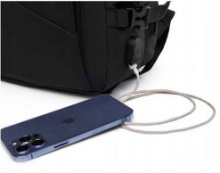 PLECAK MĘSKI MIEJSKI Elegancki CZARNY DUŻY Szkolny BIUROWY USB Laptopa 32L. Czarne plecaki męskie Bange, bez wzorów, biznesowe. Za 331.33 zł.
