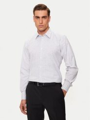 Liu Jo Koszula QF4234 T2663 Biały Slim Fit. Białe koszule męskie Liu Jo, m, bez wzorów, z bawełny, bez kołnierzyka, bez ramiączek. Za 219.99 zł.