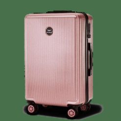 Walizka średnia Wings PC African Eagle 2.0 24" PINK. Czerwone walizki damskie Wings, bez wzorów, z materiału, średnie. Za 259.90 zł.