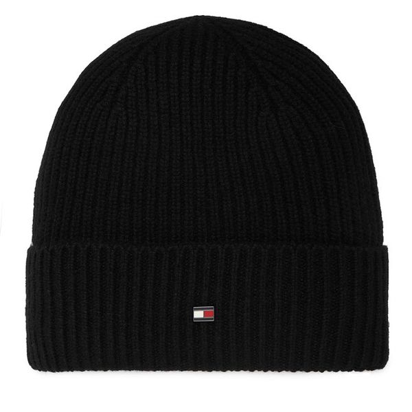 Czapka Tommy Hilfiger. Czarne czapki męskie Tommy Hilfiger, na zimę, bez wzorów. Za 369.99 zł.