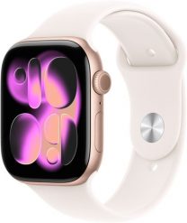 Smartwatch Apple Watch Series 11 GPS + Cellular 46mm Rose Gold Aluminium Case with Light Blush Sport Band - M/L. Czerwone zegarki smartwatch Apple, bez wzorów. Za 2,707.49 zł.