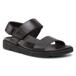 Sandały Geox. Brązowe sandały męskie Geox, bez wzorów, bez zapięcia. Za 249.99 zł.