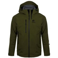 Kurtka turystyczna typu hardshell wodoodporna męska H07. Czarne kurtki męskie GUGGEN MOUNTAIN, m, bez wzorów, z hardshellu, bez kaptura, narciarskie. W wyprzedaży za 929.03 zł.