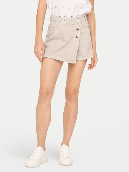 ONLY Spódnico-szorty Milly 15338617 Beżowy Regular Fit. Brązowe szorty damskie ONLY, bez wzorów, z bawełny. Za 99.99 zł.