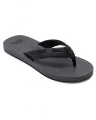Sandały dla Mężczyzn CARVER SQUISH. Czarne sandały męskie Quiksilver, bez wzorów, z gumy, bez zapięcia. Za 129.99 zł.