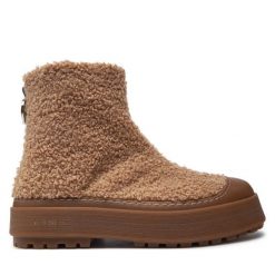 Botki Iceberg. Brązowe botki damskie Iceberg, bez wzorów, bez obcasa, na płaskiej podeszwie, bez zapięcia. Za 1,479.00 zł.