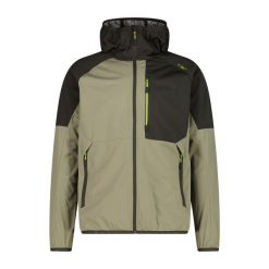 Ultralekka Kurtka Softshell z Kapturem CMP. Szare kurtki sportowe męskie CMP, m, bez wzorów, z materiału, z kapturem, trekkingowe. Za 372.50 zł.