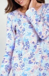 Taro KOSZULA TARO 3261 GINNY AW25 (kolor biały-kwiatki, rozmiar XXL). Białe koszule damskie Taro, xxl, bez wzorów, bez kołnierzyka, bez ramiączek. Za 135.60 zł.