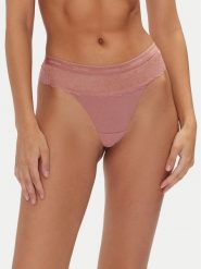 Calvin Klein Underwear Stringi 000QF7980E Różowy. Czerwone majtki damskie Calvin Klein Underwear, z syntetyku. Za 79.99 zł.