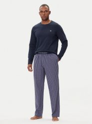 Emporio Armani Underwear Piżama EM000614 AF14998 MB258 Granatowy Regular Fit. Niebieskie piżamy męskie Emporio Armani Underwear, m, bez wzorów, z bawełny, bez kołnierzyka, bez ramiączek. Za 439.99 zł.