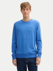 Tom Tailor Bluza 1045939 Niebieski Regular Fit. Niebieskie bluzy męskie Tom Tailor, m, bez wzorów, z bawełny, bez ramiączek, bez kaptura. Za 89.99 zł.