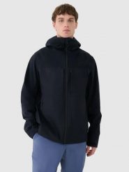 KURTKA TECHNICZNA MĘSKA 4F TREKKINGOWA Z KAPTUREM CZARNA. Czarne kurtki męskie 4F, l, bez wzorów, z kapturem, do biegania. Za 399.99 zł.