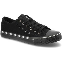 Czarne Trampki Big Star Damskie Sznurowane Buty. Czarne trampki i tenisówki damskie BIG STAR, bez wzorów, bez zapięcia. Za 89.00 zł.