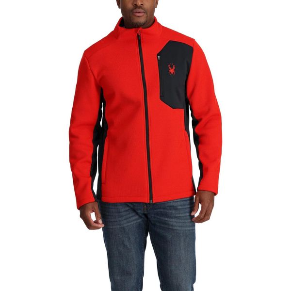 Sweter polarowy męski Spyder Bandit. Czerwone swetry męskie Spyder, na zimę, m, bez wzorów, z polaru, sportowe, bez kołnierzyka, bez ramiączek. Za 649.00 zł.