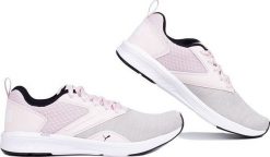 Puma Buty damskie Puma NRGY Comet Galaxy różowo-szare 190556 67 37. Czerwone obuwie sportowe damskie Puma, bez wzorów, bez zapięcia. Za 223.84 zł.
