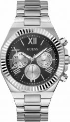 Zegarek męski Guess GW0703G1 srebrny. Szare zegarki męskie Guess, z aplikacjami, srebrne. Za 1,269.32 zł.