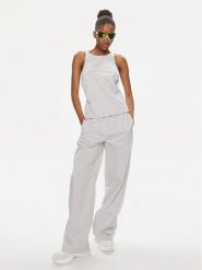 Calvin Klein Jeans Top Parachute J20J223131 Szary Relaxed Fit. Szare topy damskie Calvin Klein Jeans, s, bez wzorów, z jeansu, bez kołnierzyka, bez ramiączek. Za 199.99 zł.