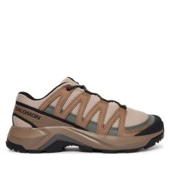 Trekkingi Salomon. Brązowe buty zimowe męskie Salomon, bez wzorów, bez obcasa, bez zapięcia. Za 469.99 zł.