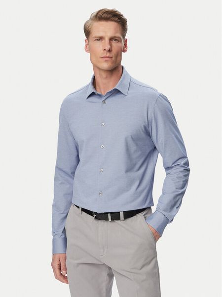 Calvin Klein Koszula LV019EU146 Niebieski jasny Slim Fit. Niebieskie koszule męskie Calvin Klein, m, bez wzorów, z bawełny, bez kołnierzyka, bez ramiączek. Za 331.99 zł.
