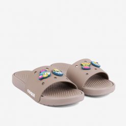 Klapki męskie Coqui. Brązowe klapki męskie Coqui, bez wzorów, z materiału, bez zapięcia. Za 149.99 zł.