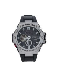 G-Shock Zegarek GST-B100-1AER Srebrny. Szare, analogowe zegarki męskie G-Shock, bez wzorów, srebrne. Za 1,389.00 zł.
