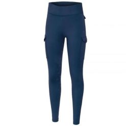 Legginsy jeździeckie damskie EQUESTRIAN QUEEN Greenwich 24SS z pełnym lejem. Niebieskie legginsy damskie EQUESTRIAN QUEEN, z aplikacjami, z materiału. Za 290.99 zł.