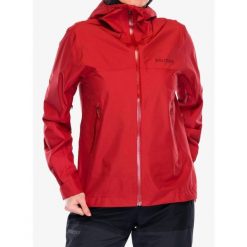 Kurtka przeciwdeszczowa damska Marmot Minimalist Pertex Jacket. Czerwone kurtki sportowe damskie Marmot, bez wzorów, bez ramiączek, bez kaptura, trekkingowe. Za 856.90 zł.