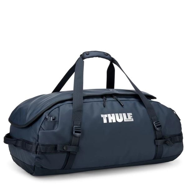 THULE Torba podróżna Chasm 70L Duffel darkest blue. Niebieskie torby podróżne damskie Thule, bez wzorów, z materiału, duże. Za 812.55 zł.