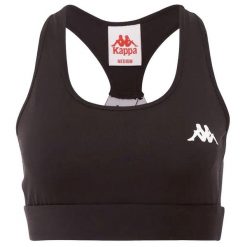 Stanik fitness cardio damski Kappa EBBA. Czarne bielizna sportowa damska Kappa, xs, bez wzorów. Za 48.00 zł.