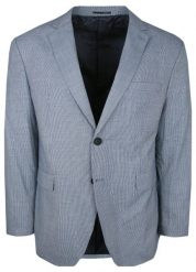 Lekka Marynarka Codzienna (Casual) - Desire - Biało-Niebieski Rzucik. Niebieskie garnitury męskie Desire, bez wzorów, z bawełny, casualowe. Za 399.00 zł.