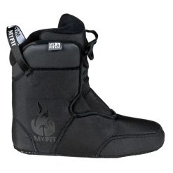 Klapki do jazdy na rolkach Myfit SPC Dual Fit Liner. Czarne klapki damskie POWERSLIDE, bez wzorów, z materiału, klasyczne, bez obcasa, bez zapięcia. Za 363.50 zł.