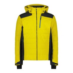 Kurtka narciarska męska CMP 35W0127 Zip Hood. Czarne kurtki sportowe męskie CMP, na zimę, m, bez wzorów, bez kaptura, narciarskie. Za 619.99 zł.