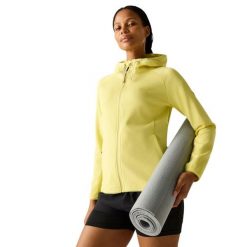 Bluza Polarowa Damska Nayna. Żółte bluzy damskie Regatta, bez wzorów, z polaru, sportowe, bez ramiączek, bez kaptura. Za 212.99 zł.