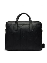 Calvin Klein Torba na laptopa Emblem Aop Emboss Commuter LV04D3329G Czarny. Czarne torby na laptopa damskie Calvin Klein, bez wzorów, ze skóry. Za 649.99 zł.