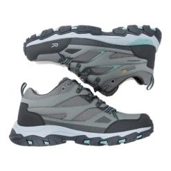 Damskie buty do chodzenia Regatta Holcombe III. Szare obuwie trekkingowe damskie Regatta, z materiału, bez zapięcia. Za 287.00 zł.