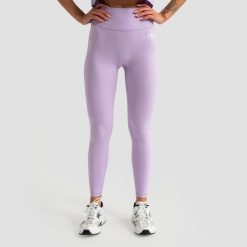 Legginsy damskie fitness z wysokim stanem Limitless. Fioletowe legginsy damskie GYMBEAM, bez wzorów, z elastanu. Za 110.90 zł.