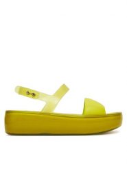 Melissa Sandały Float Platform 36066 Zielony. Zielone sandały damskie Melissa, bez wzorów, z tworzywa sztucznego, bez obcasa, na płaskiej podeszwie, bez zapięcia. Za 399.99 zł.