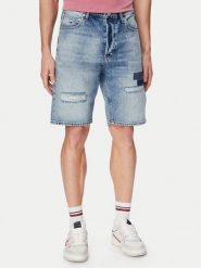 Tommy Jeans Szorty jeansowe Otis DM0DM23065 Niebieski jasny Regular Fit. Niebieskie szorty męskie Tommy Jeans, bez wzorów, z bawełny. Za 449.99 zł.