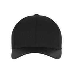 Czapka Z Daszkiem Carbon. Czarne czapki damskie FLEXFIT, bez wzorów, z elastanu. Za 84.99 zł.
