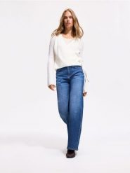 Jeansy regular comfort - granatowy. Niebieskie jeansy damskie Reserved, bez wzorów, z bawełny. Za 139.99 zł.