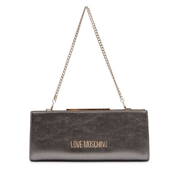 Torebka LOVE MOSCHINO. Szare torebki wizytowe damskie Love Moschino, bez wzorów, bez dodatków. Za 859.99 zł.