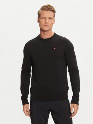 Napapijri Sweter Droz NP0A4I2G Czarny Regular Fit. Czarne swetry męskie Napapijri, m, bez wzorów, z bawełny, bez kołnierzyka, bez ramiączek. Za 339.99 zł.